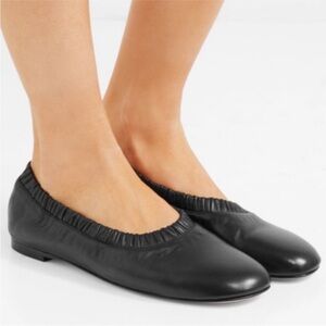 Stuart Weitzman Gina Leather Flex Ballet Flats 6.5
